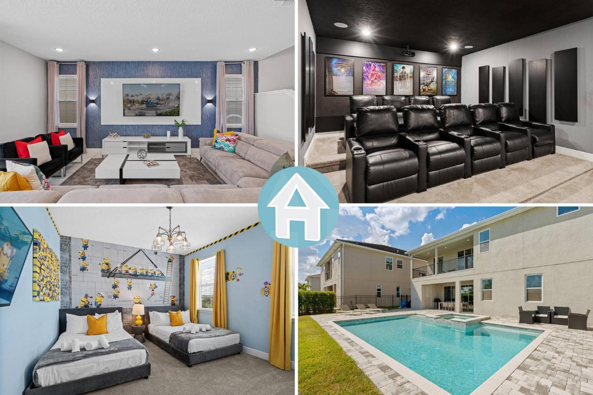 Holiday home Dream 11 Bd Vacation Home, Cinema, Themed Bedrooms, Pool Orlando