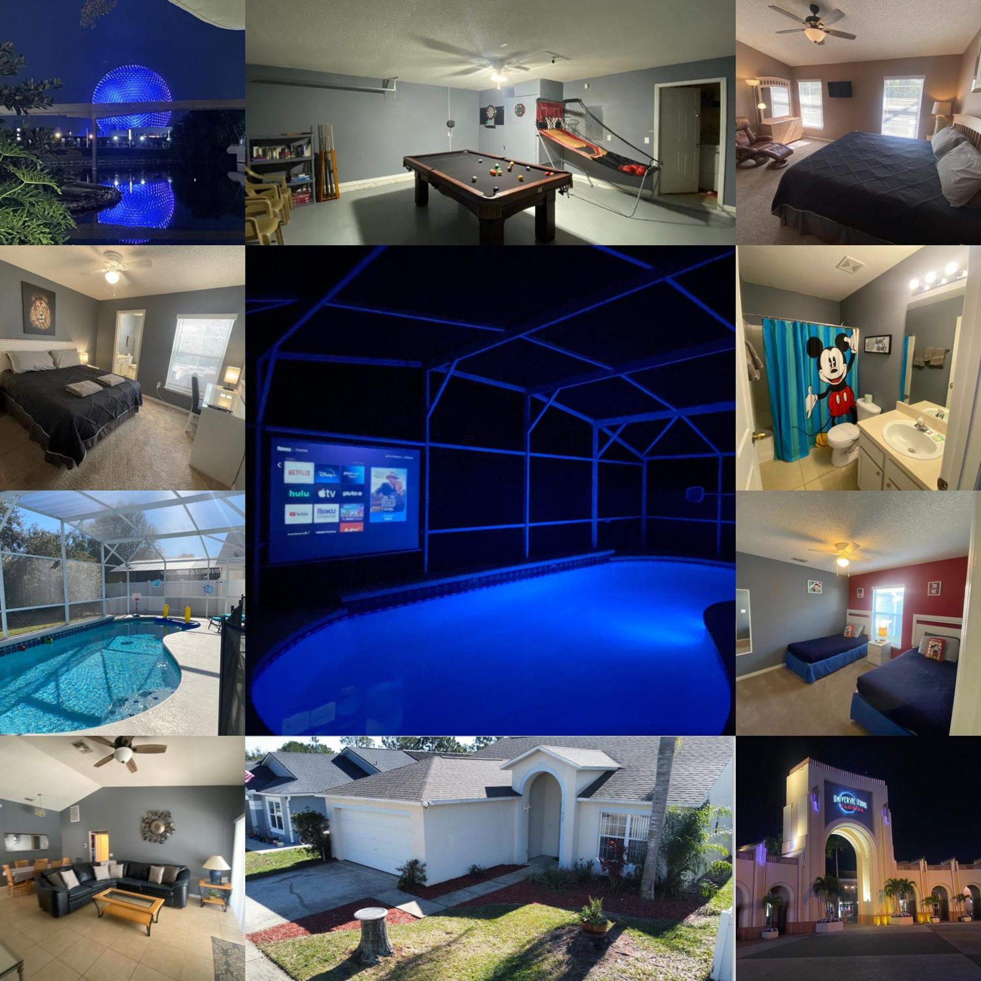 Holiday home 3 Bedroom With Poolside Cinema And Games Close To Theme Parks Sleeps 6 2 *