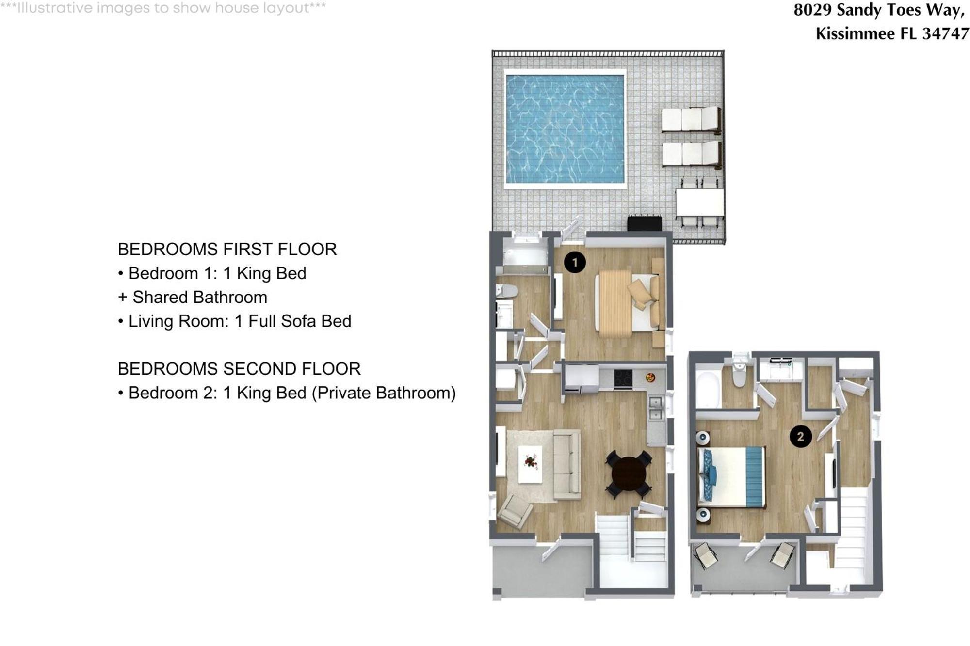 Holiday home 2 Bedrooms- 2 Bathrooms- Margaritaville 8029st Orlando