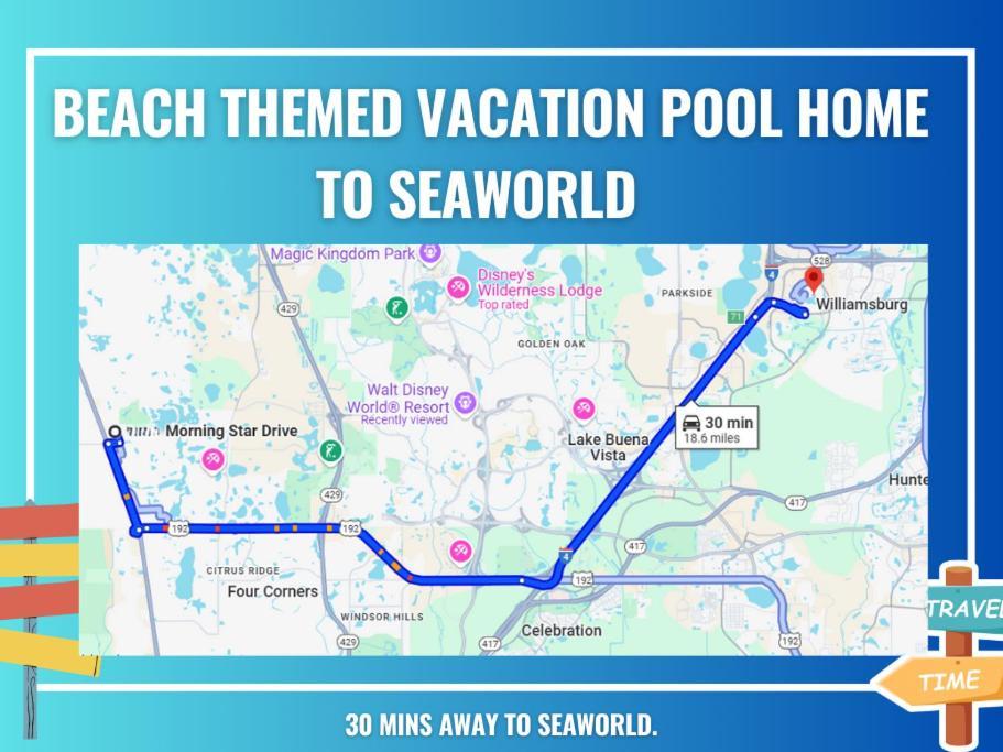 Theme Vacation Poolspa Mins To Orlando