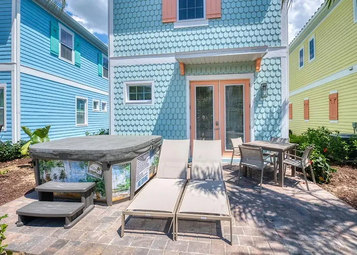 Blue Sky Cottage Near Disney With Private Hot Tub Margaritaville Resort Access - 3008Sr