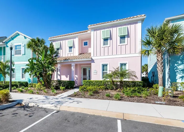 This Pink Cottage Near Disney With Margaritaville Resort Access - 8141Su