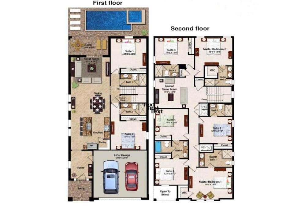 491-luxury W Pool &spa