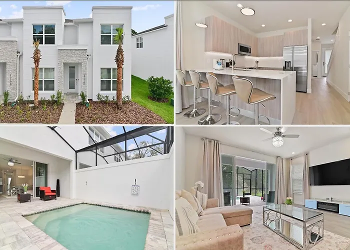 New Cozy & Spacious Townhouse Near Disney - 4Br, 3Fb, And Pool