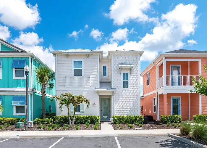 Seashell Cream Cottage With Private Pool Near Disney With Margaritaville Resort Access - 8037St