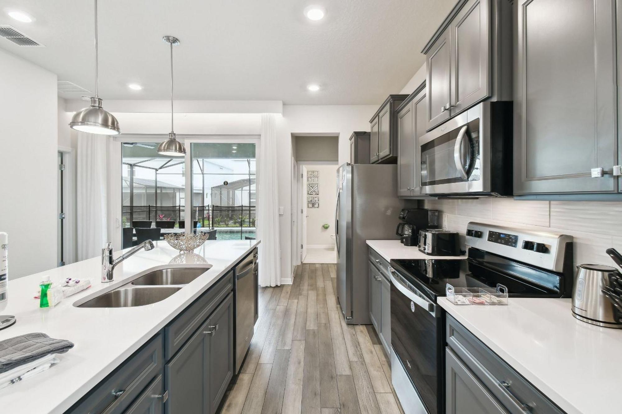 Holiday home 5 Bd En-suites, Game Room, Heated Pool, Sleeps 14 Orlando